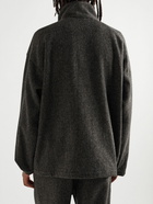 Auralee - Wool-Tweed Blouson Jacket - Gray