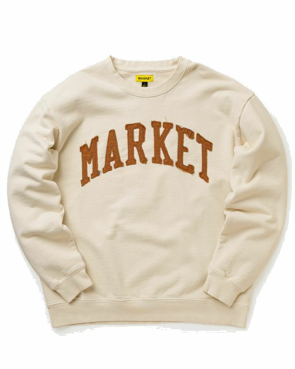 Market Market Vintage Wash Crewneck Red - Mens - Sweatshirts MARKET
