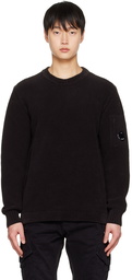 C.P. Company Black Textured Sweater