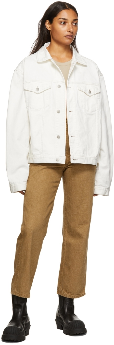 B Sides Tan Plein High Straight Jeans