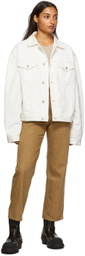 B Sides Tan Plein High Straight Jeans