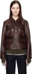 Stand Studio Brown Estrid Leather Jacket