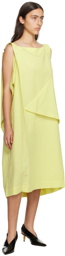 132 5. ISSEY MIYAKE Yellow Light Trails Midi Dress