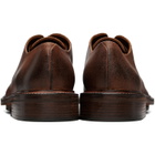 Marsèll Brown Gruboot Waxed Reversed Leather Derbys