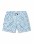 Altea - Slim-Fit Mid-Length Printed Swim Shorts - Blue