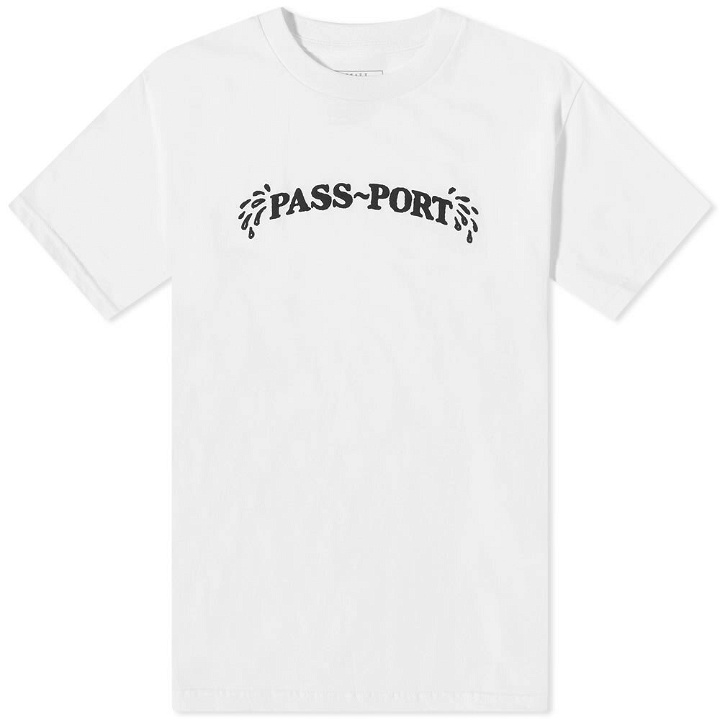 Photo: Pass~Port Men's Sweat Logo T-Shirt in White