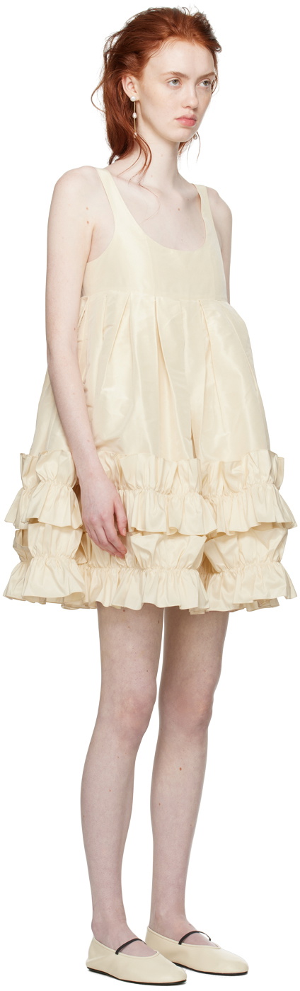 Cawley SSENSE Exclusive Off-White Frill Minidress