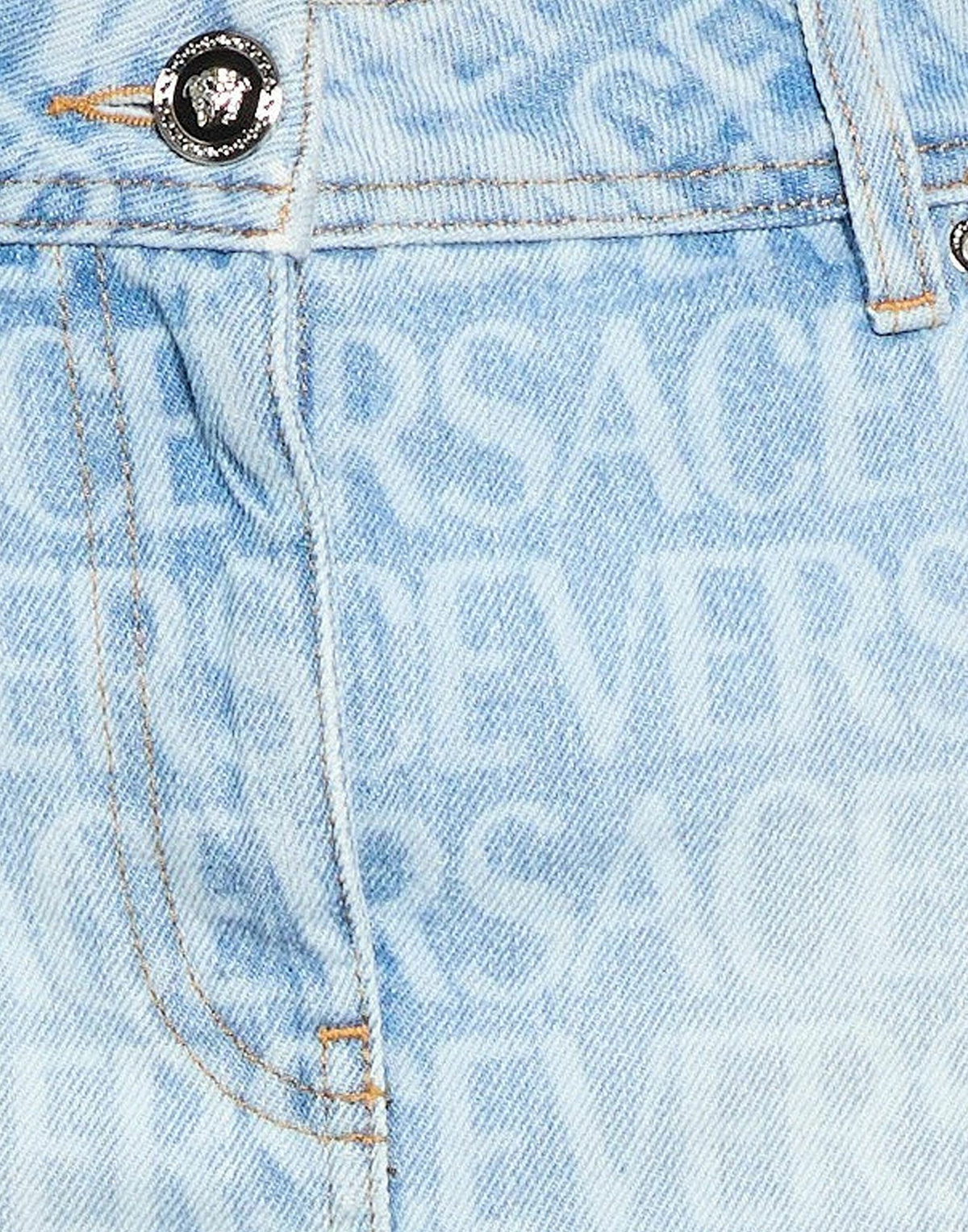 Versace Womens Denim skirt in Blue