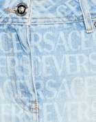Versace Womens Denim skirt in Blue