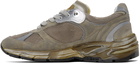 Golden Goose Taupe Dad-Star Sneakers