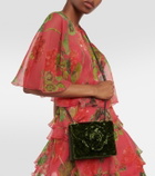 Oscar de la Renta Tro Mini velvet crossbody bag