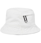 Off-White - Logo-Embellished Cotton-Twill Bucket Hat - White
