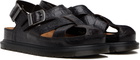Dr. Martens Brown Fisherman Crocodile Analine Leather Sandals