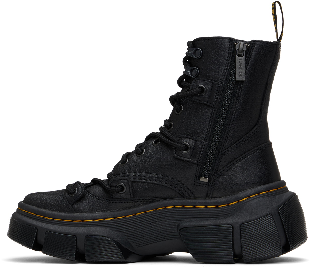 Dr. Martens Black DMXL 8-Eye Leather Boots Dr. Martens
