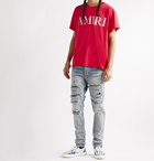 AMIRI - Logo-Print Cotton-Jersey T-Shirt - Red