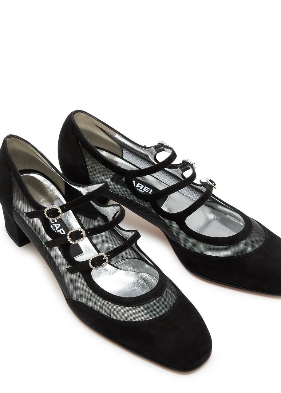 Carel Kinight 40 Mesh and Suede Mary Jane Pumps
