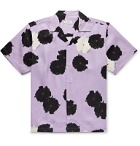 Saturdays NYC - Canty Camp-Collar Printed Lyocell Shirt - Purple