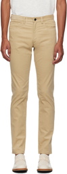 Theory Beige Raffi 5-Pocket Trousers