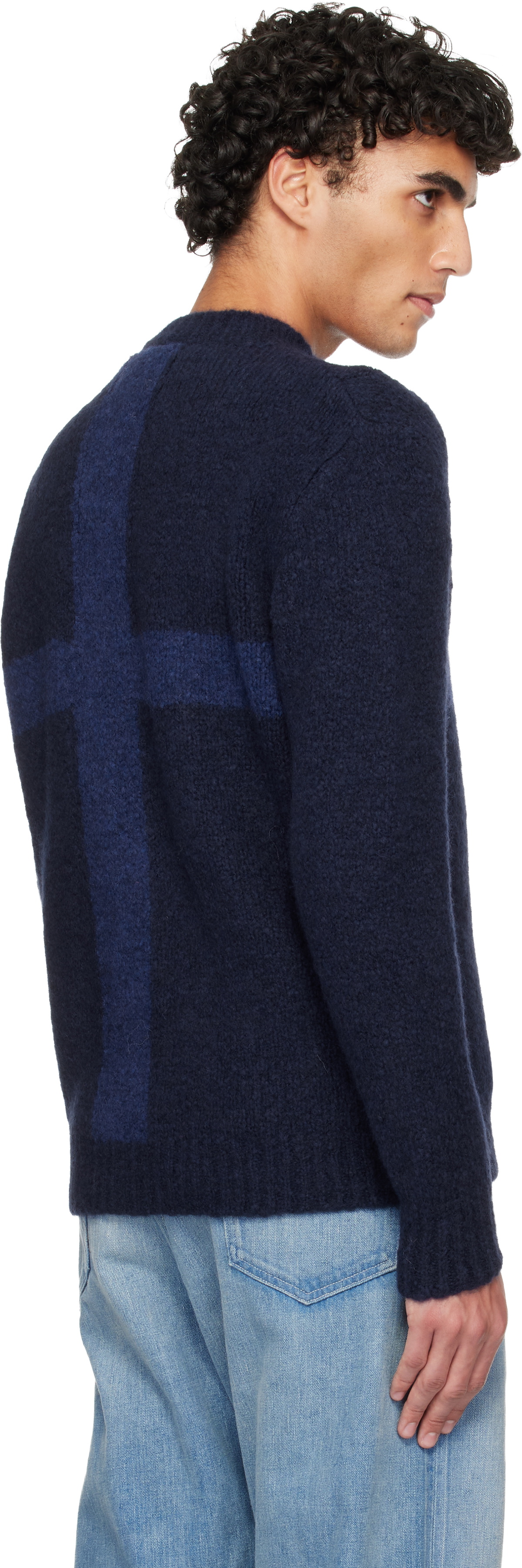 Paloma Wool Navy Cruz Sweater