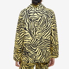 KITRI Women's Frankie Zebra Print Twill Jacket in Yellow