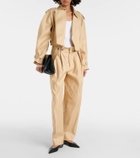 Victoria Beckham Cropped cotton gabardine jacket