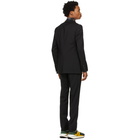 Lanvin Black Half Canvas Suit