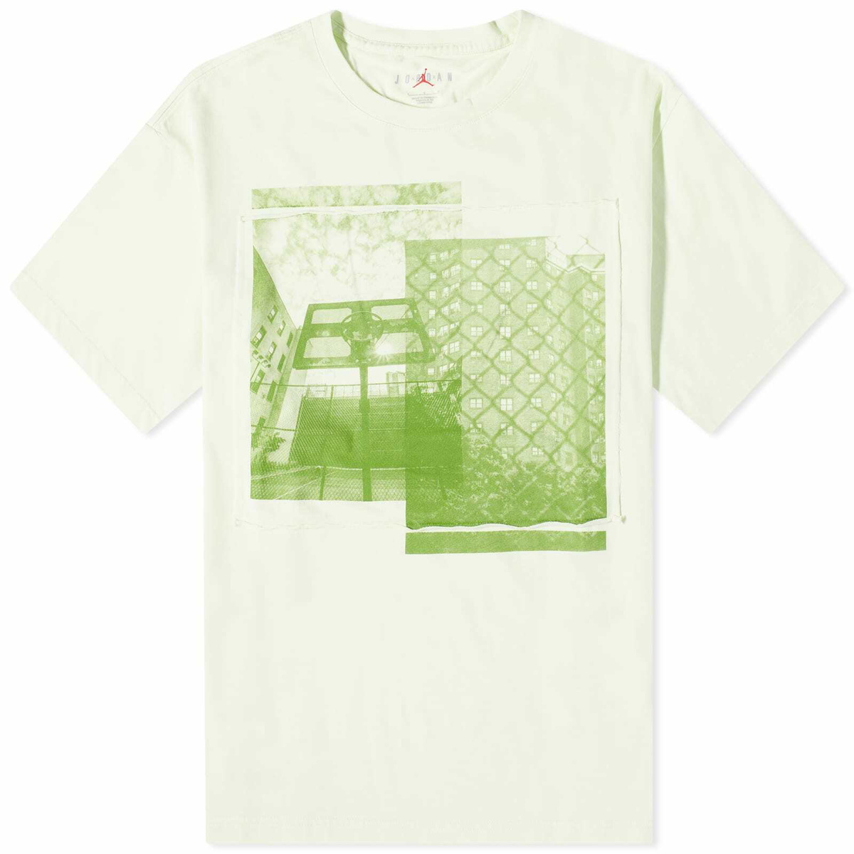 Air Jordan Men's x Union LA x BBS T-Shirt in Lime Ice/Sail/Chlorophyll