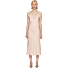Róhe Pink Lace Slip Dress