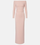 Solace London Sabina off-shoulder gown