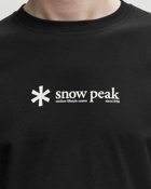 Snow Peak Soft Cotton Logo Long Sleeve T Shirt Black - Mens - Longsleeves