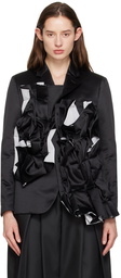 Comme des Garçons Black Ruffle Blazer