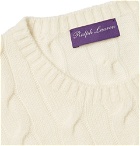 Ralph Lauren Purple Label - Cable-Knit Cashmere Sweater - Cream