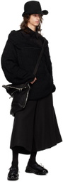 YOHJI YAMAMOTO Black Ox Pleats Half-Pant Shorts