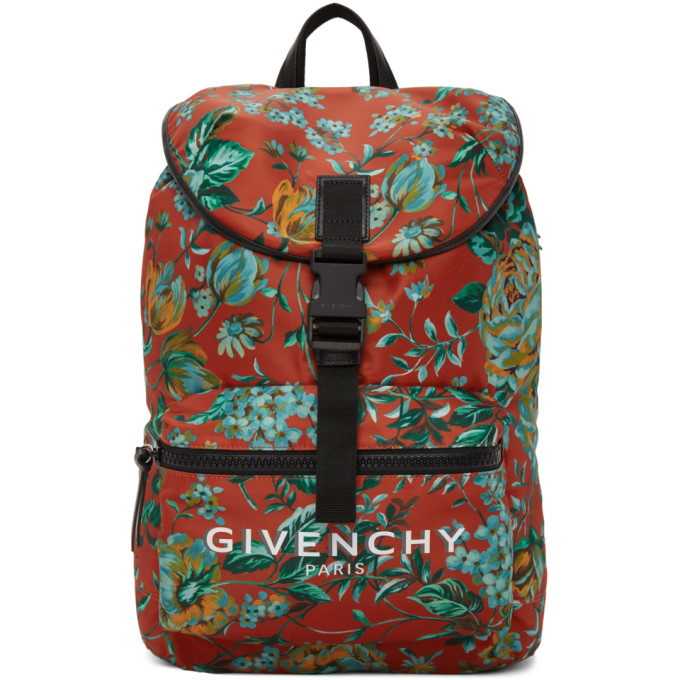 Photo: Givenchy Red Logo Packaway Backpack