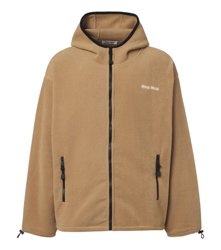 Photo: Miu Miu Hooded fleece jacket