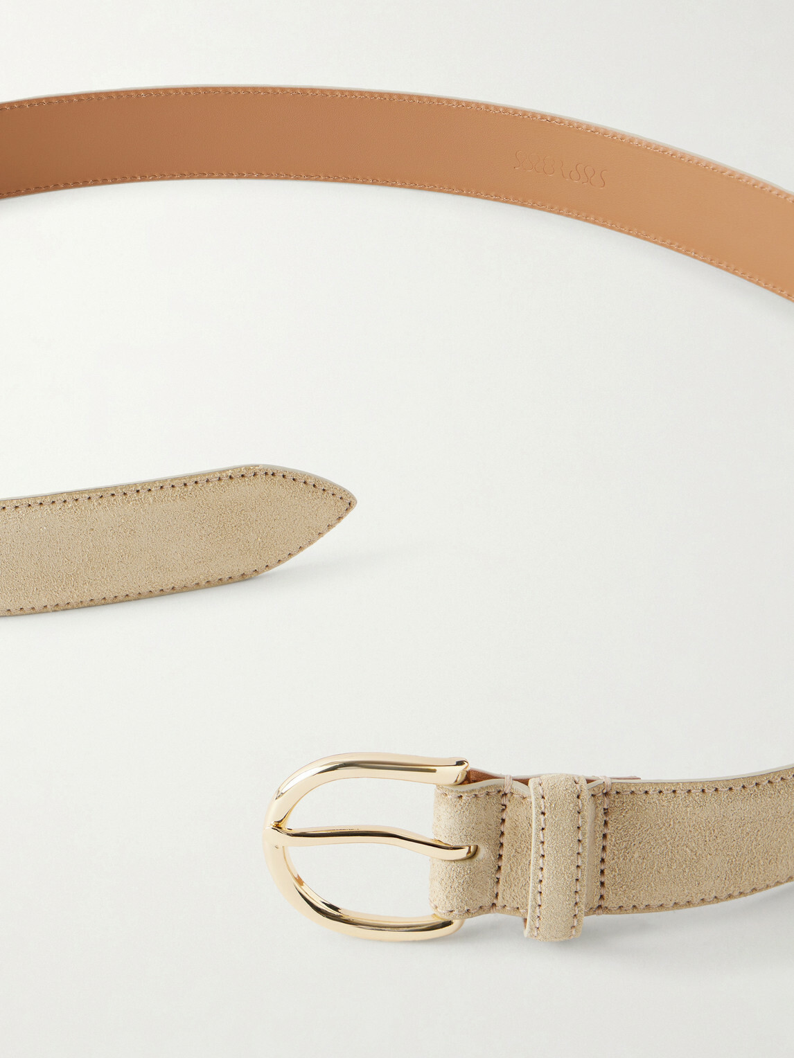 MORJAS - The Belt 3cm Suede Belt - Neutrals