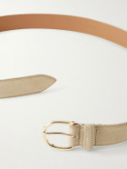 MORJAS - The Belt 3cm Suede Belt - Neutrals