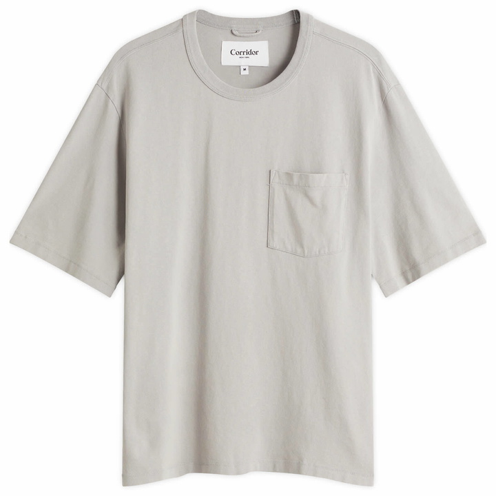 Photo: Corridor Men's Garment Dye T-Shirt in Oyster Grey