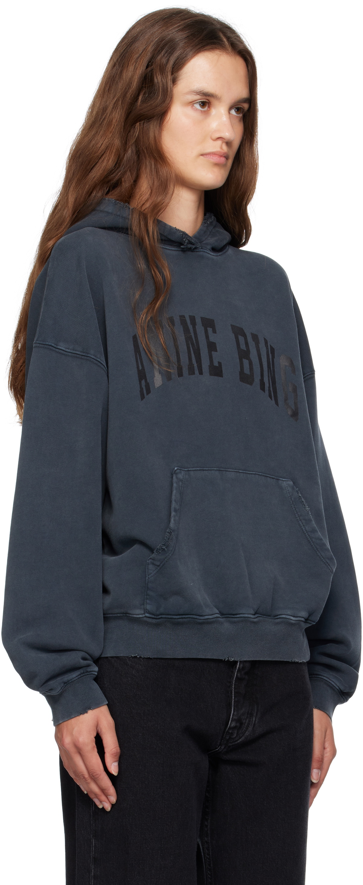 ANINE BING Gray Harvey Hoodie