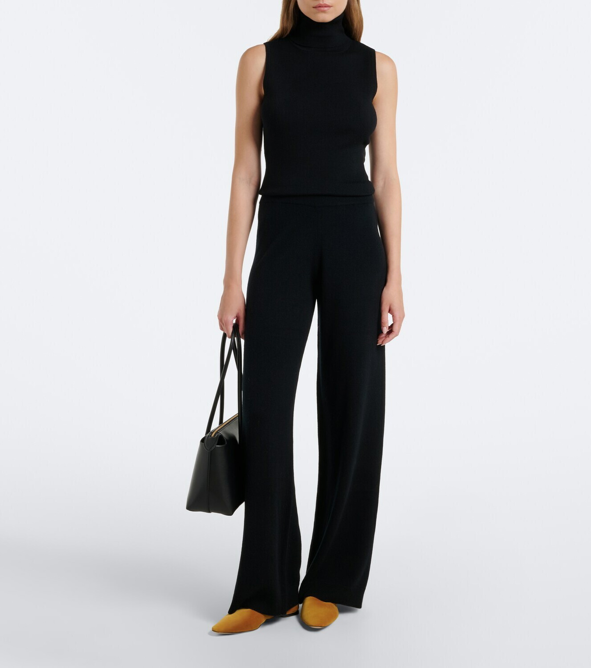 Jardin des Orangers Ribbed-knit virgin wool turtleneck top