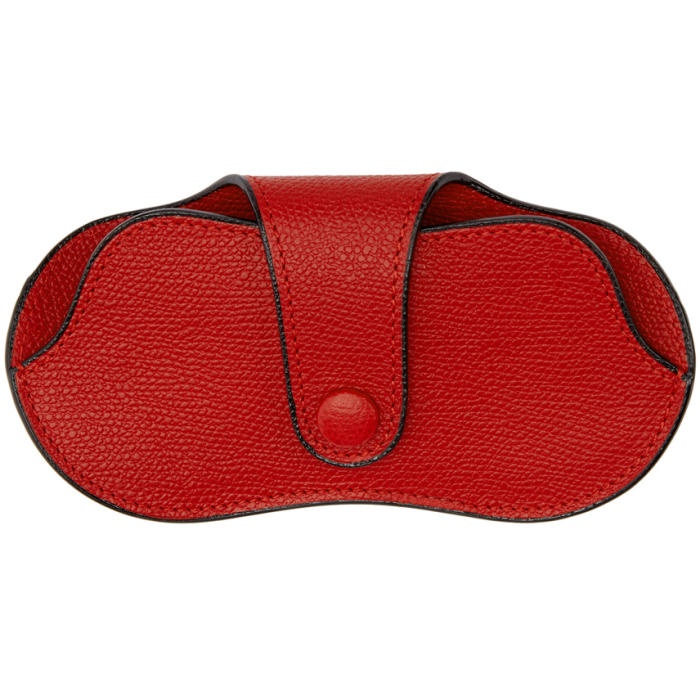 Photo: Valextra Red Leather Glasses Case 