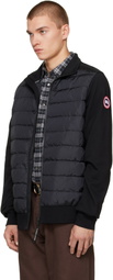 Canada Goose Black HyBridge Huron Full Zip Down Jacket