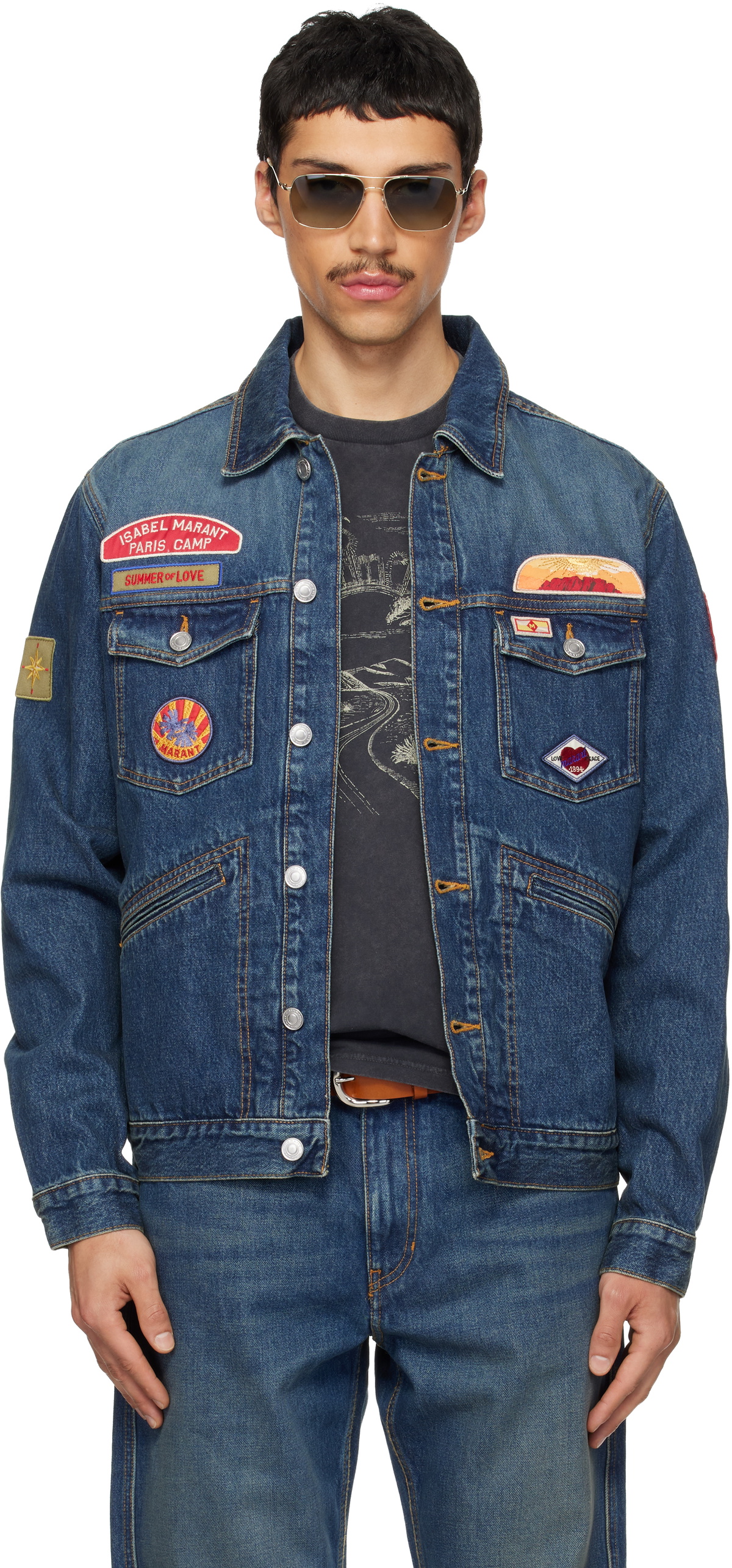 Isabel Marant Blue Jarvey Denim Jacket