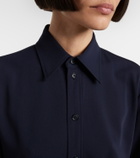 Ralph Lauren Collection Belted wool midi dress