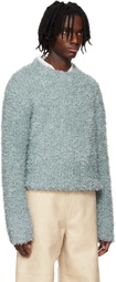 System Blue Fluffy Sweater