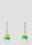 Jelly Melted Earrings in Green