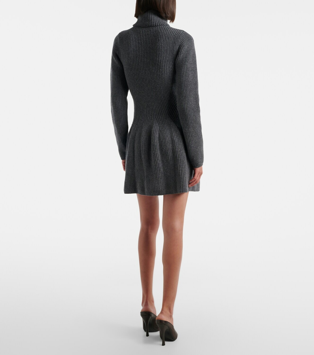 Magda Butrym Ribbed-knit cashmere minidress