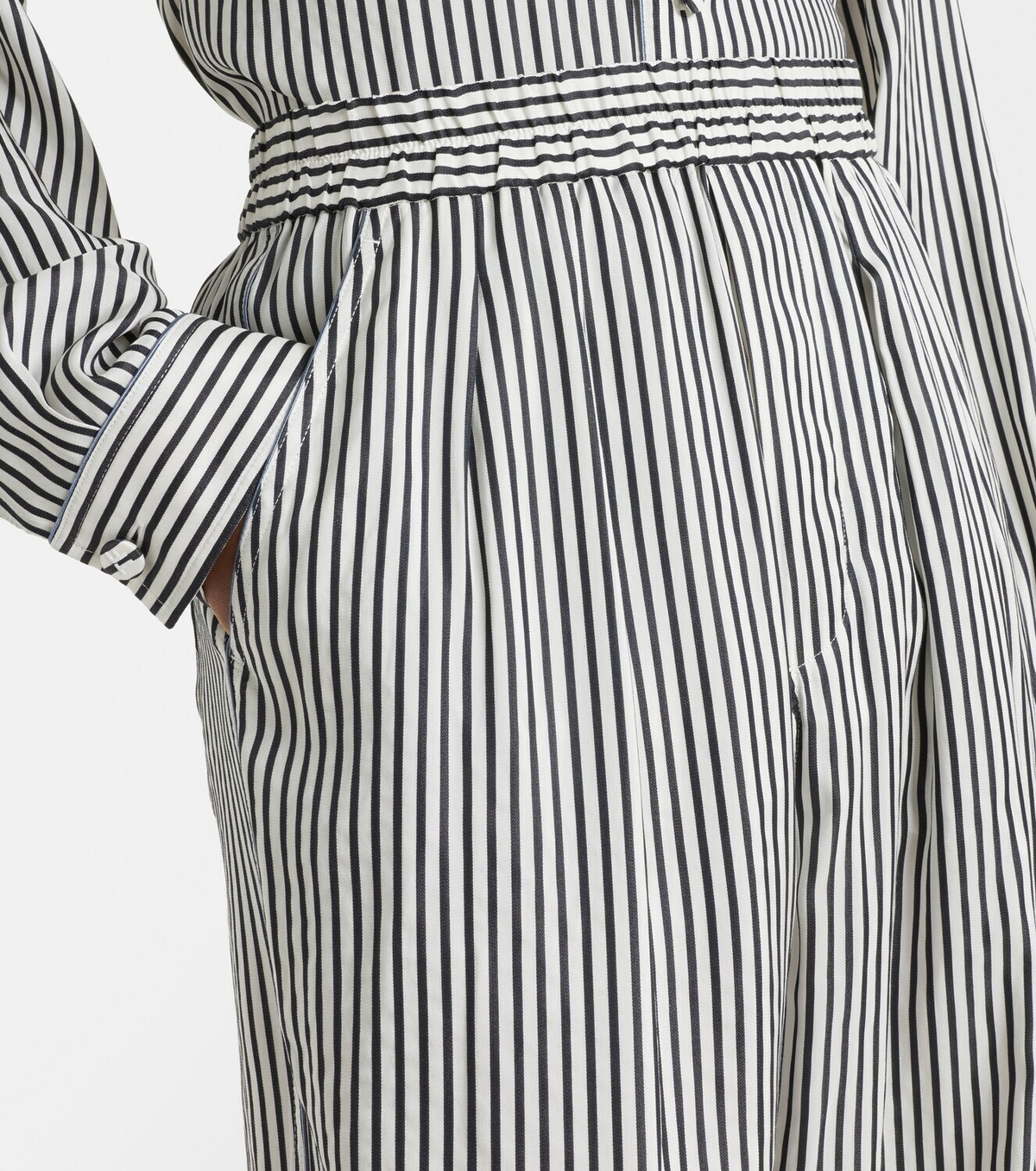 Tom Ford Striped silk straight pants