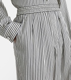 Tom Ford Striped silk straight pants
