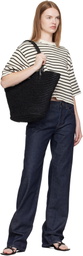 ANINE BING Black Lou Monogram Tote